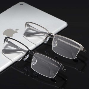 Alternative view of 極簡商務純鈦半框眼鏡 T101