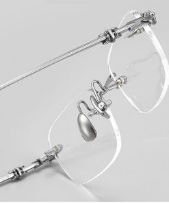 Alternative view of 十字雕花 雅痞無邊眼鏡 T116