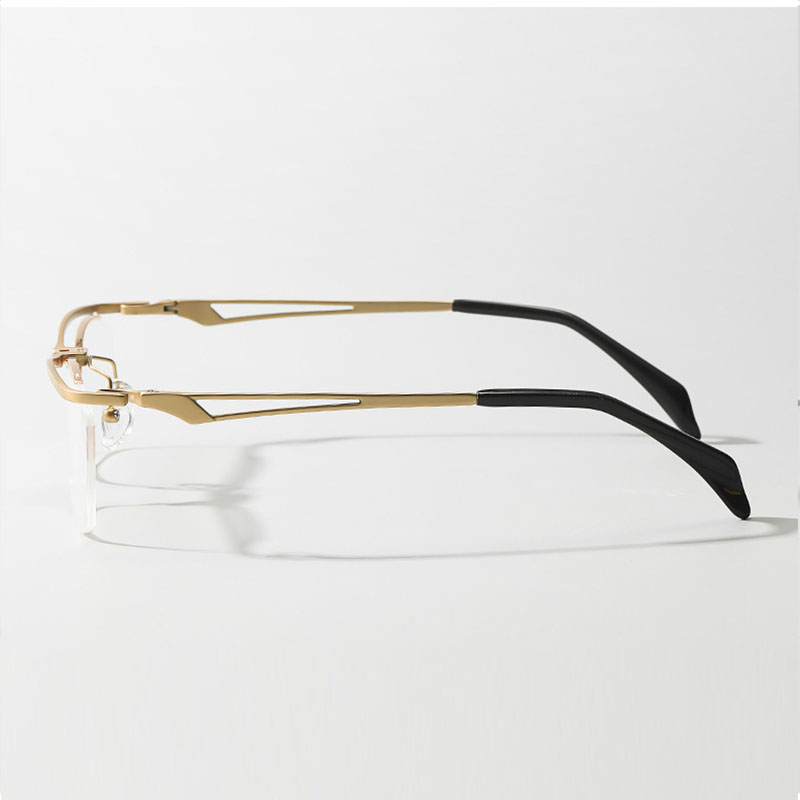 輕盈純鈦翻轉半框眼鏡 T105 - 图片 5