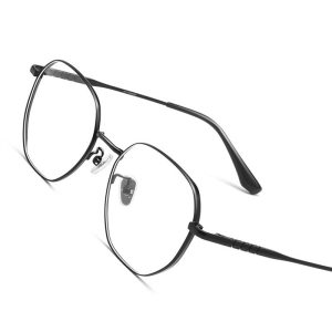 Alternative view of 柔韌β鈦幾何多邊形眼鏡 T109