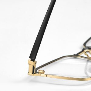 Alternative view of 日系純鈦復古眉型眼鏡 T118