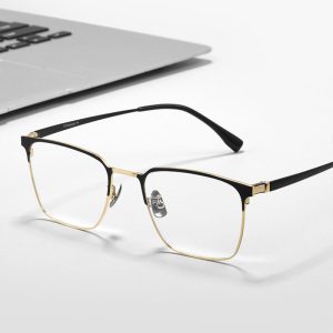 日系純鈦復古眉型眼鏡 T118