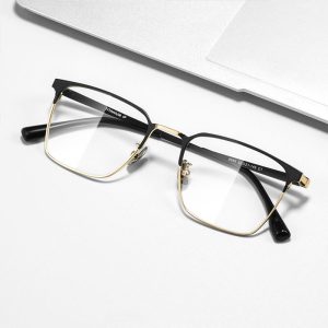 日系純鈦復古眉型眼鏡 T118