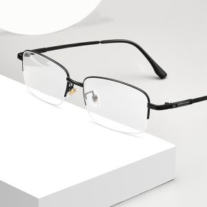 真空IP電鍍記憶鈦半框眼鏡 M403