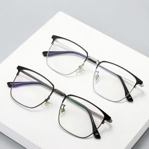 輕韌β鈦復古方框眼鏡 T119