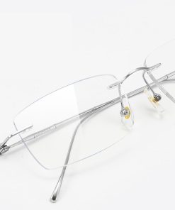 無鉸純鈦無邊眼鏡 T115:圖片 5