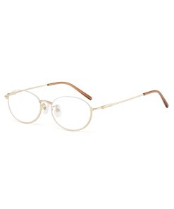 文藝橢圓金絲眼鏡 M402