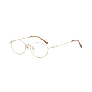 文藝橢圓金絲眼鏡 M402