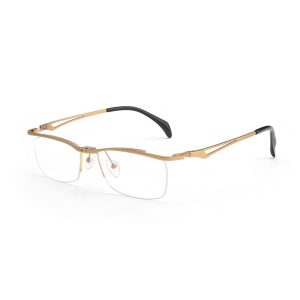 輕盈純鈦翻轉半框眼鏡 T105