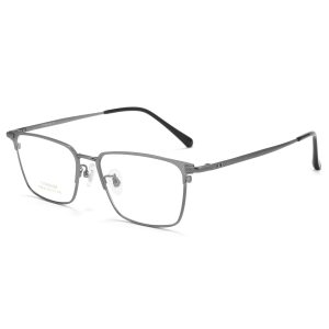 大臉專屬純鈦眉框眼鏡 T123