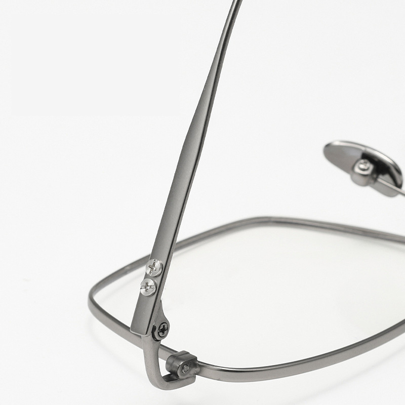 大臉款商務純鈦方框眼鏡 T128:圖片 5