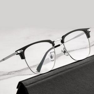 復古雕刻眉線眼鏡 M410
