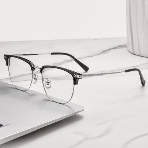 復古雕刻眉線眼鏡 M410