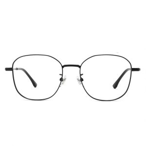 多邊形鈦材幾何框眼鏡 T125