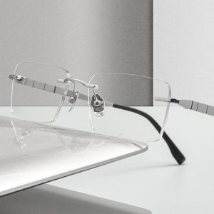 純鈦無框切邊眼鏡 T133