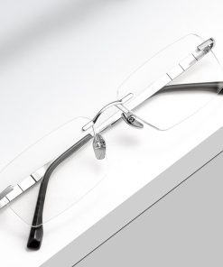 Alternative view of 純鈦無框切邊眼鏡 T133