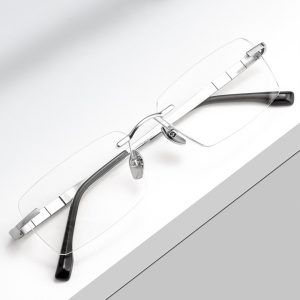 Alternative view of 純鈦無框切邊眼鏡 T133