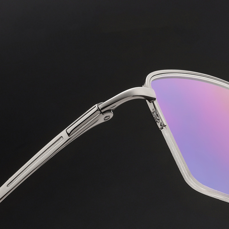 俐落簡約半框鈦材眼鏡 T120:圖片 2