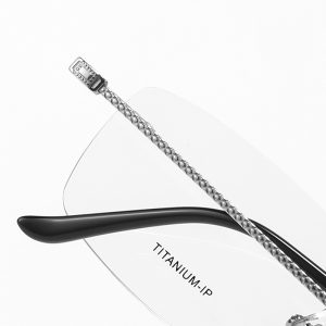 輕盈雕花β鈦無框眼鏡 T131