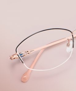 素顏美妝鑲鑽合金光學鏡 M423:圖片 5