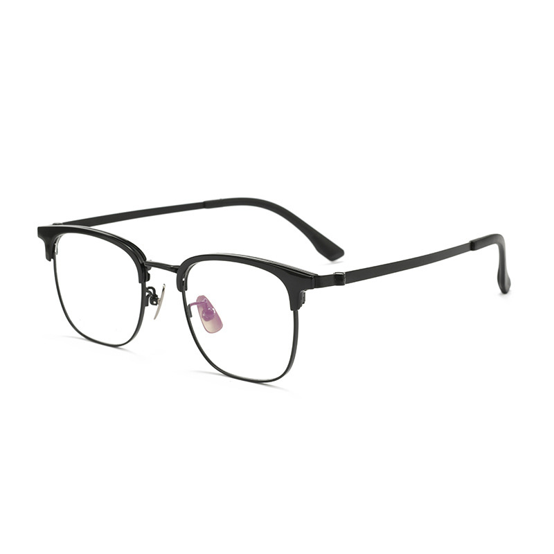 復古商務鈦合金眉框眼鏡 T138